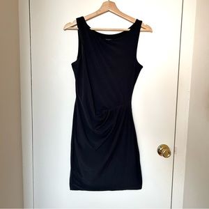 Theory Stretchy Side Ruched Sleeveless Fitted Dress